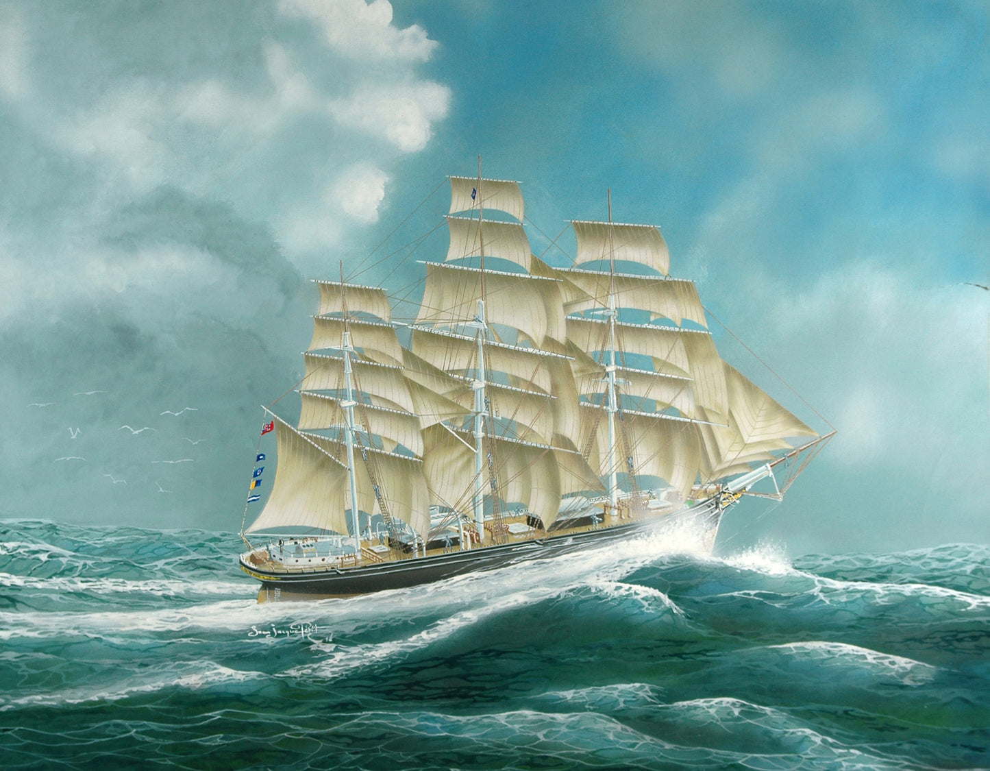 Cutty Sark Sailing Ship. SOLD