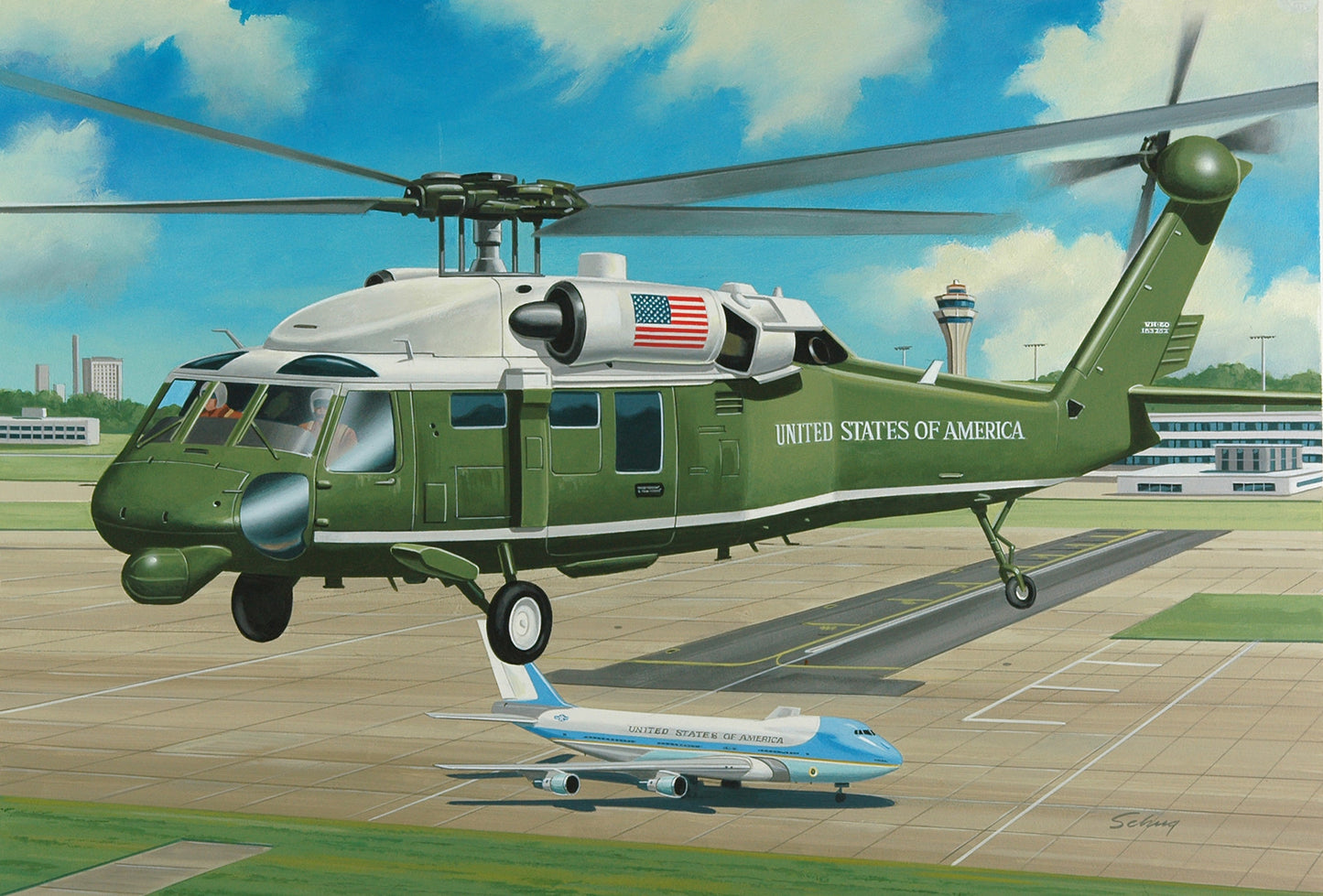 Marine One Helicopter Blackhawk