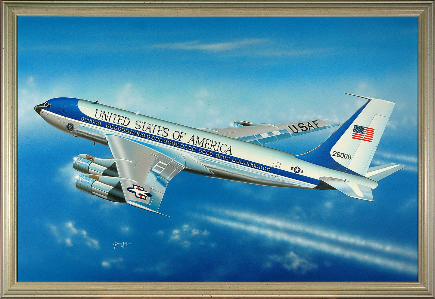 Air Force One. Entered service in October 1962. Now retired.
