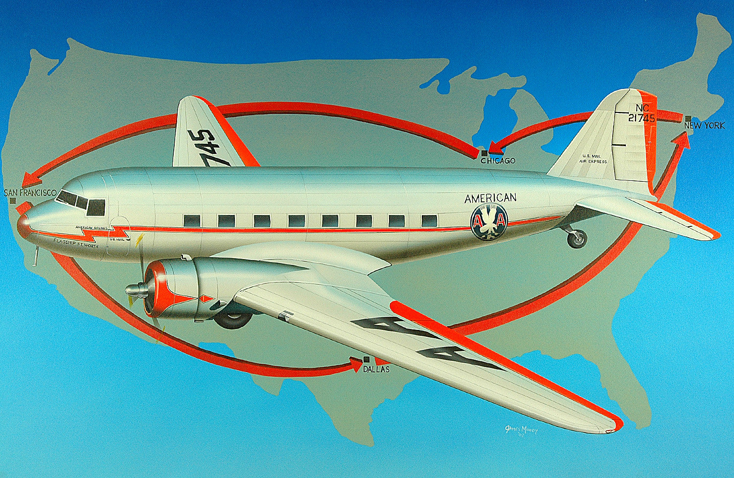 American Airlines DC-3 – The Art of Minicraft