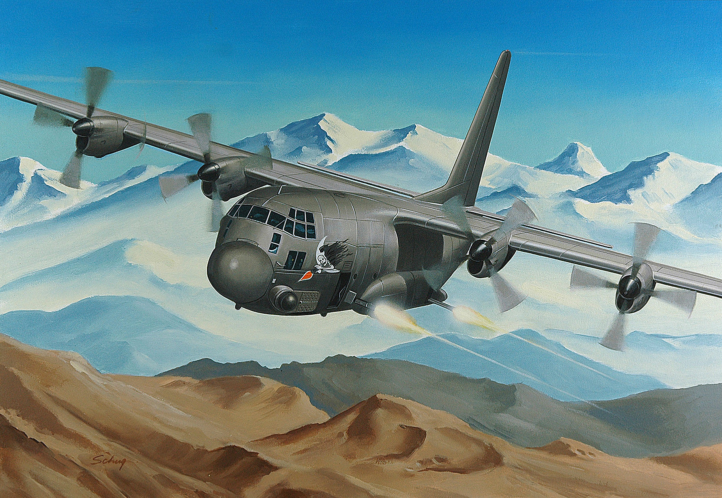 C-130 USAF Hercules Gun Ship