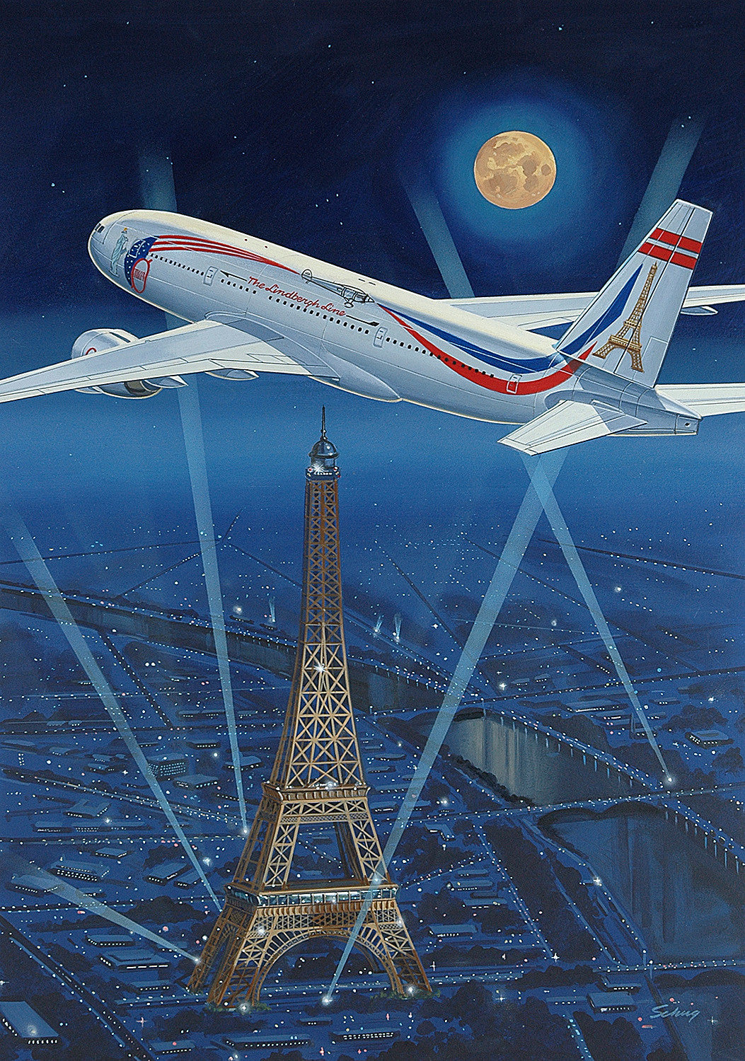 Lindbergh Line 777 Fantasy Poster