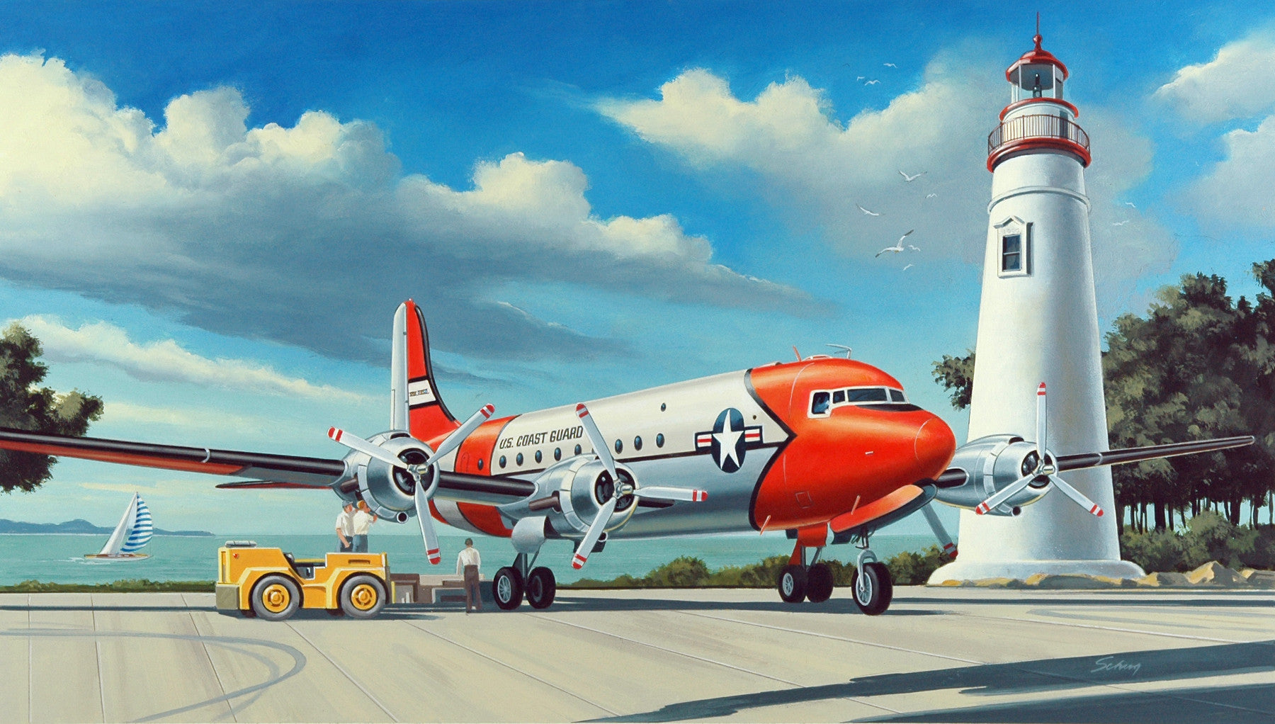Uscg R5d Military Aircraft Paintings – The Art of Minicraft